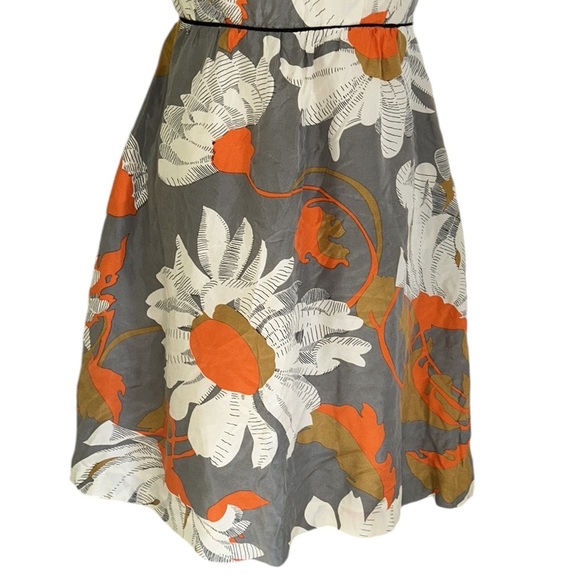 Anthropologie Moulinette Souers Grand Gazania Silk Floral Fit & Flare Dress - 2 - Picture 4 of 13